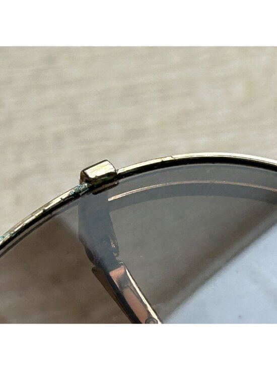 FENDI Gold Metalic Double Bridge Full Rim Pilot Sunglasses 0286/S main image 7